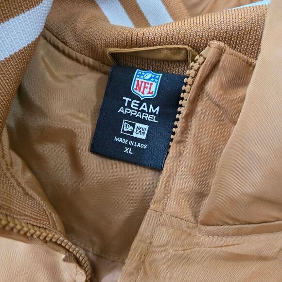 NFL San Francisco 49ers New Era Logo Select Jacket Bronze Tan Men's Size XL New - Picture 8 of 16